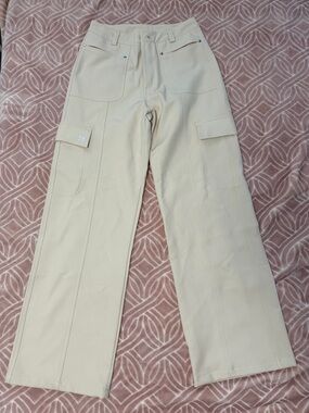 White Cargo Outdoor Pants